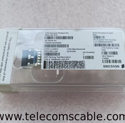 Original Ericsson ERICSSON RDH 102 47/4 CPRI SMF 26DB LCP-2488B4MDRBTE 25DB Optical Transceiver Module