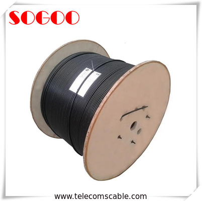 Black Optical Fiber Self Supporting FTTH Drop Cable