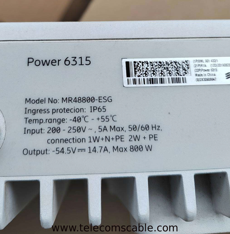 Telecom Power System Ericsson Power 6315 48V System -54.5V 14.7A 800W