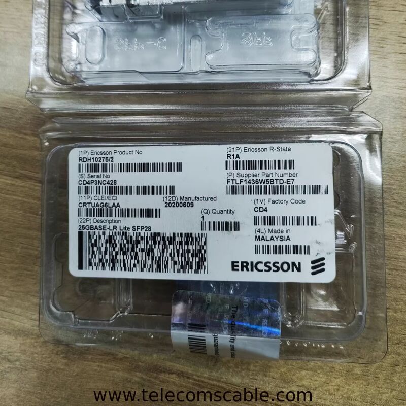 Original Ericsson New and Original RDH 102 75/2 75/3 25 Gbps Data Transmission Optical Module 5G Module SFP28 Fiber Optical Transceiver