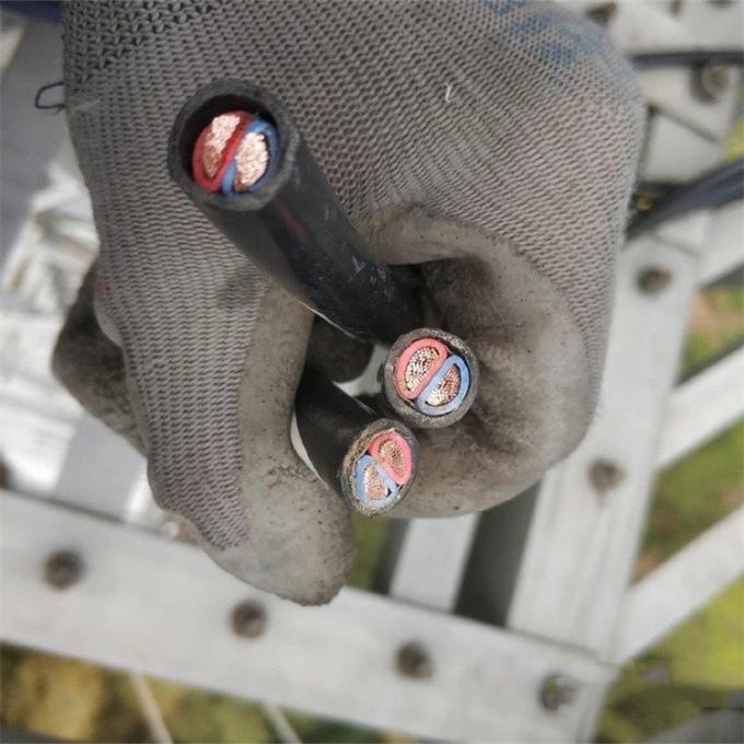 600V 2586 RRU câble d'alimentation de type D 2x10AWG / 2x6mm2 Bouclier pour extérieur 3