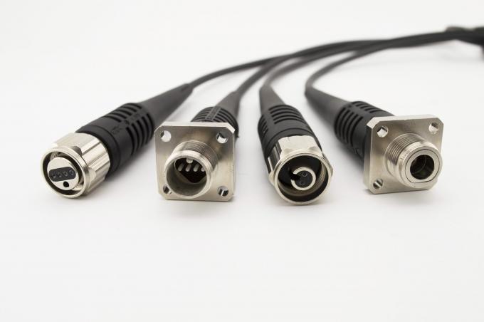 ODC Fiber Optic Cable Reel OM3 mode With ODC-2 ,ODC-4 Connector 100m~500m Mode OM3 avec câble à fibre optique ODC avec connecteur ODC-2,ODC-4 100m~500m 0